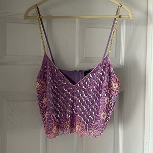Beaded crop top